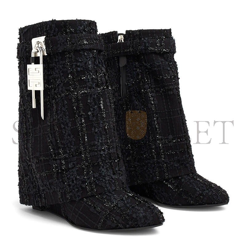 G1uenchy shark lock ankle boots in tweed be603ke1qa